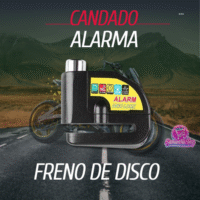 CANDADO DE MOTO ALARMA