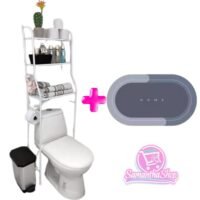 COMBO REPISA DE BAÑO + TAPETE ABSORBENTE
